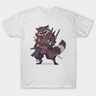 raccoon samurai T-Shirt
